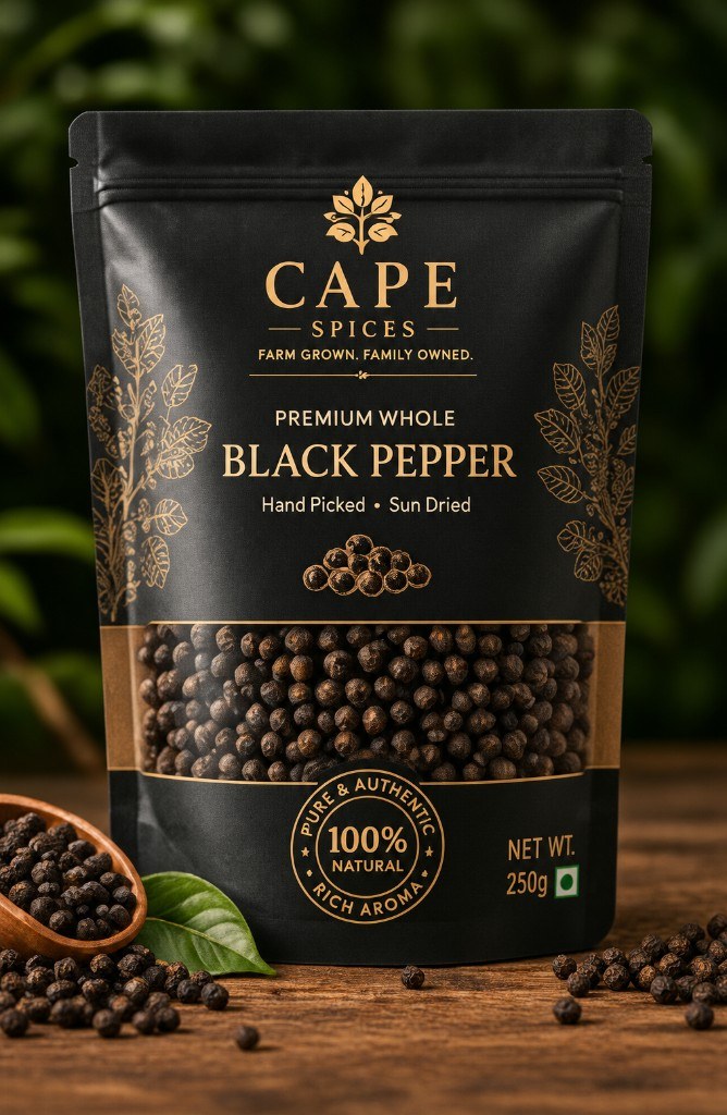 Cape Spices premium whole black pepper